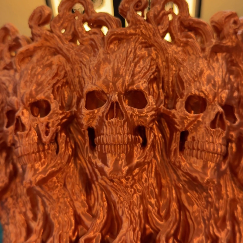 Kafatası Ormanı Şeker Kasesi - Korku Temalı 3D Baskı Dekor