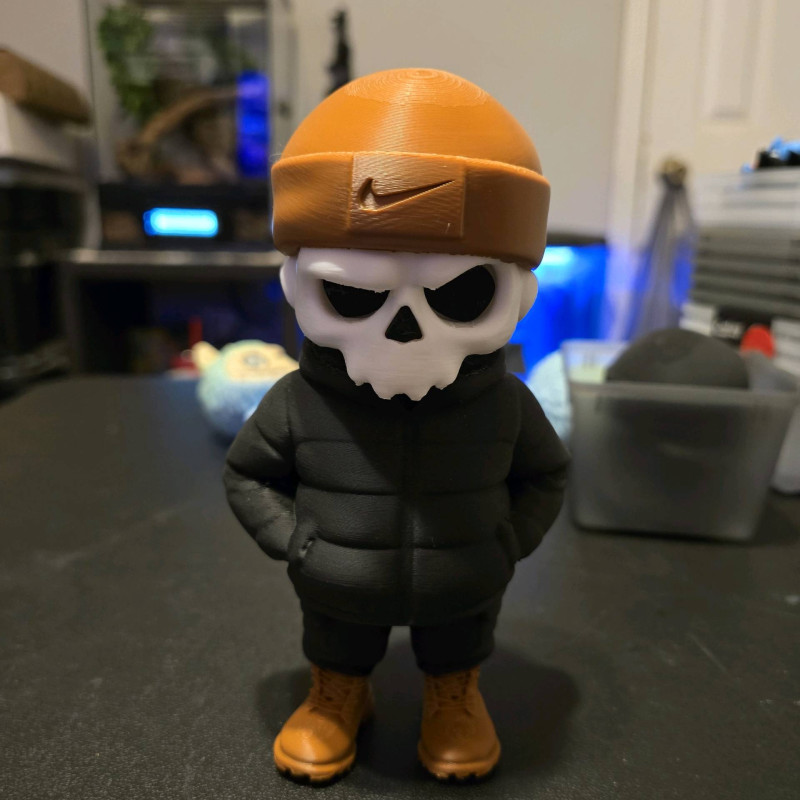 ZKULL Kış Urban Modüler Kafatası Figürü - 3D Baskı Oyuncak