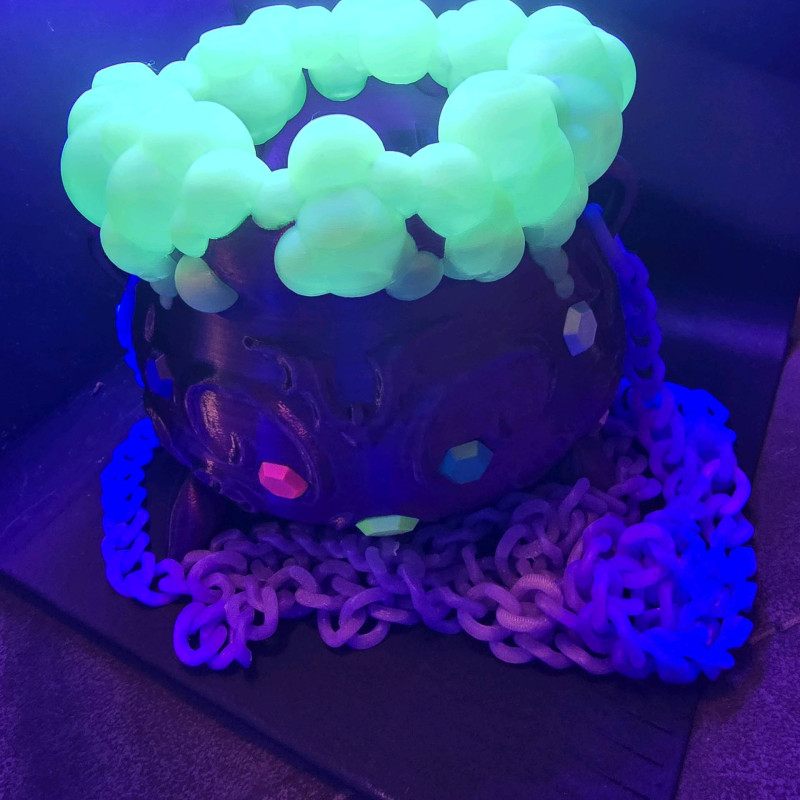 Cadı Kazanı 3D Baskılı Halloween Çantası - Sihirli Tasarım