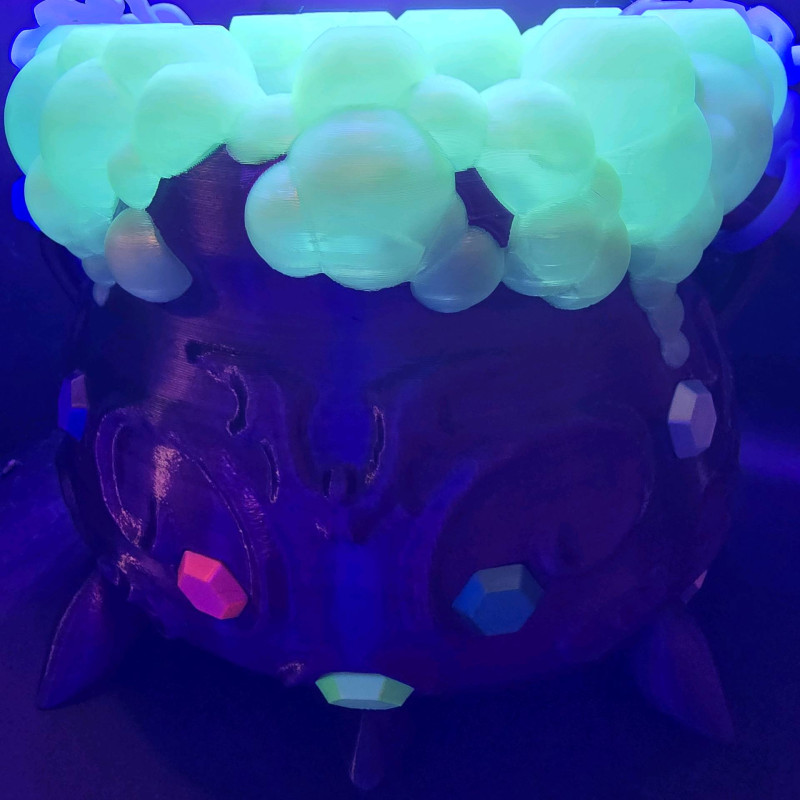 Cadı Kazanı 3D Baskılı Halloween Çantası - Sihirli Tasarım