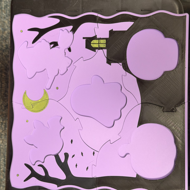 Halloween Esnek Eşleştirme Bulmacası - 3D Baskılı Puzzle