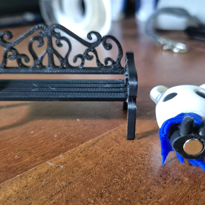 Hollow Knight Diorama - Kraliçe Bahçesi Bank 3D Baskı Modeli