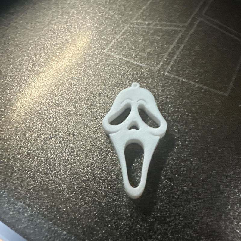 Scream Maske Anahtarlık - 3D Baskılı Korku Aksesuarı