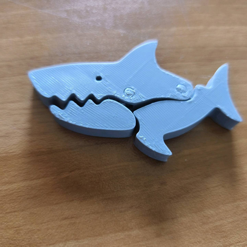 Kilitli Köpekbalığı Torba Klipsi - 3D Baskı Ev Aksesuarı