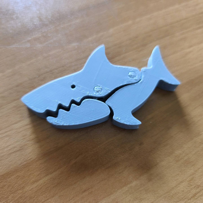 Kilitli Köpekbalığı Torba Klipsi - 3D Baskı Ev Aksesuarı