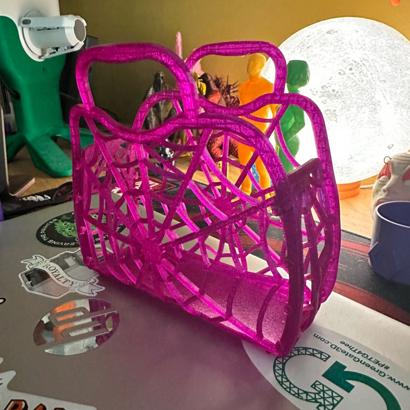 TPU Örümcek Ağı Cadılar Bayramı Şeker Çantası - Esnek 3D Baskı