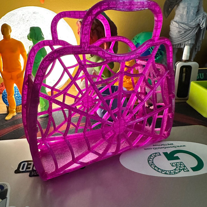 TPU Örümcek Ağı Cadılar Bayramı Şeker Çantası - Esnek 3D Baskı
