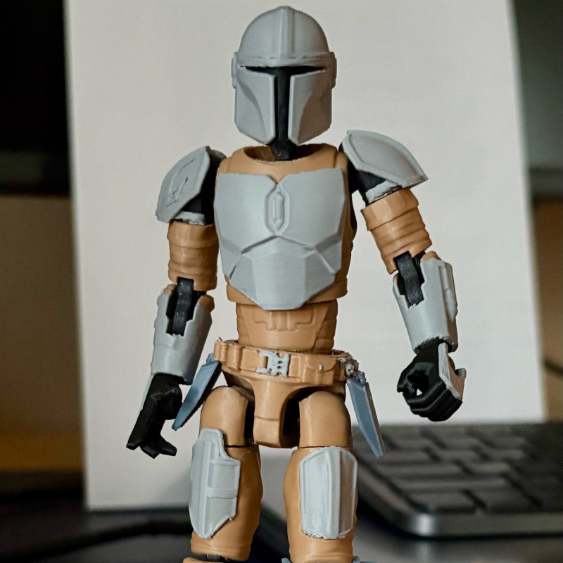 The Mandalorian 3D Baskı Figür - Din Djarin Aksiyon Modeli