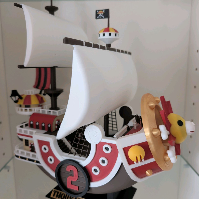 One Piece Thousand Sunny 3D Baskı Gemi Modeli - Bambu Lab Uyumlu