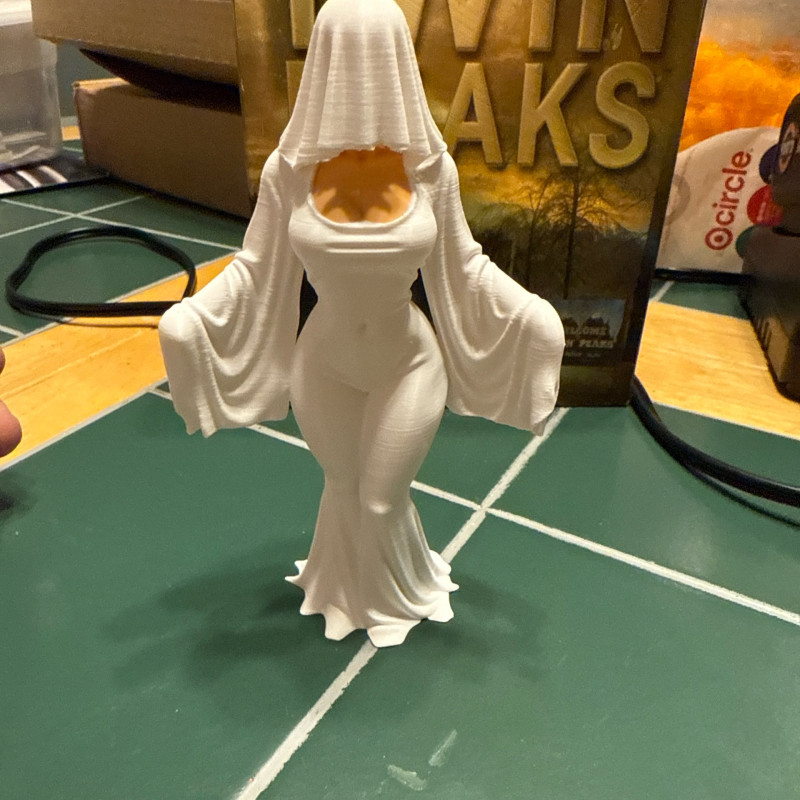 Gizemli Tapınak Bekçisi Hayalet Kadın 3D Baskı Figür Gizemli Tapınak Bekçisi Hayalet Kadın 3D Baskı Figür