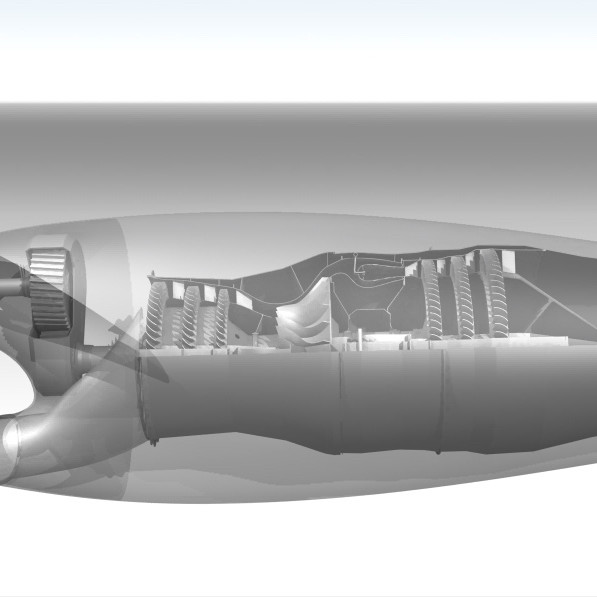 Üç Milli Turboşaft Motor Modeli - 1:30 Ölçekli Eğitim Maketi