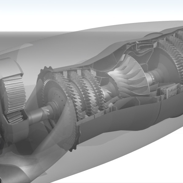 Üç Milli Turboşaft Motor Modeli - 1:30 Ölçekli Eğitim Maketi