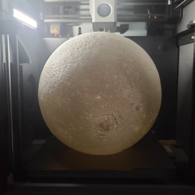 Cadılar Bayramı Dantel Ay Dekorasyonu - 3D Baskı Işık Süsü