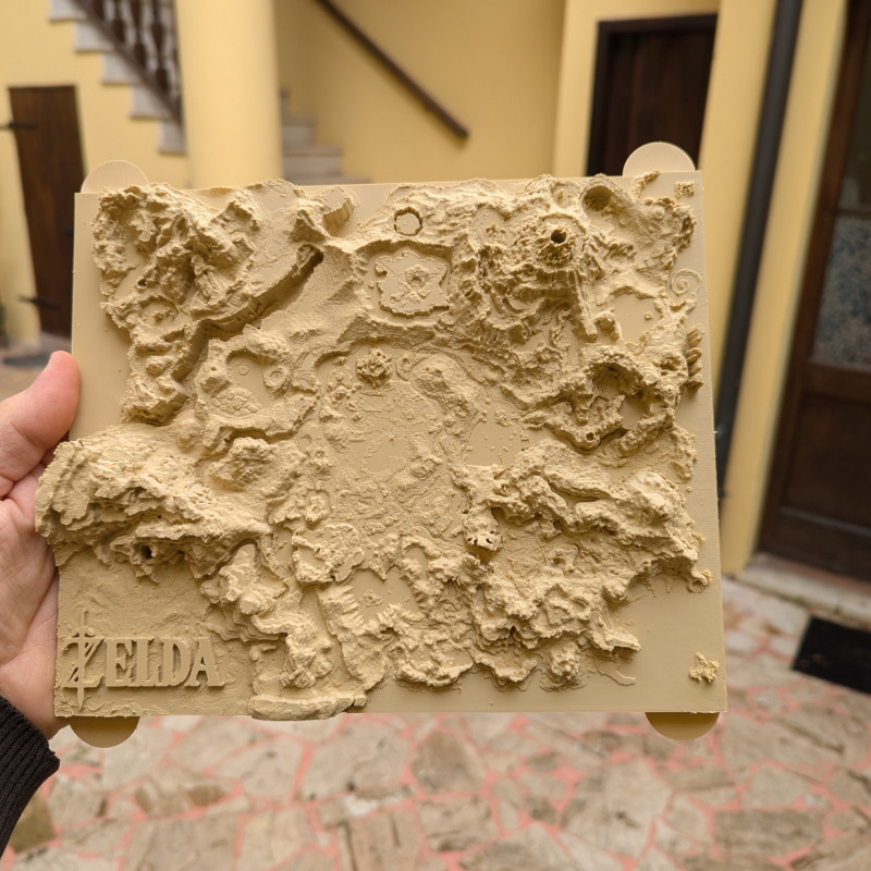 Georgia ABD 3D Topoğrafik Harita - Eğitim ve Dekorasyon