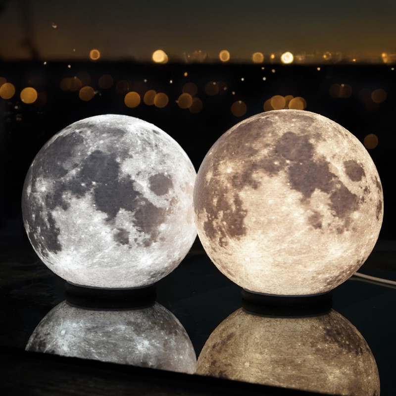 Cadılar Bayramı Dantel Ay Dekorasyonu - 3D Baskı Işık Süsü