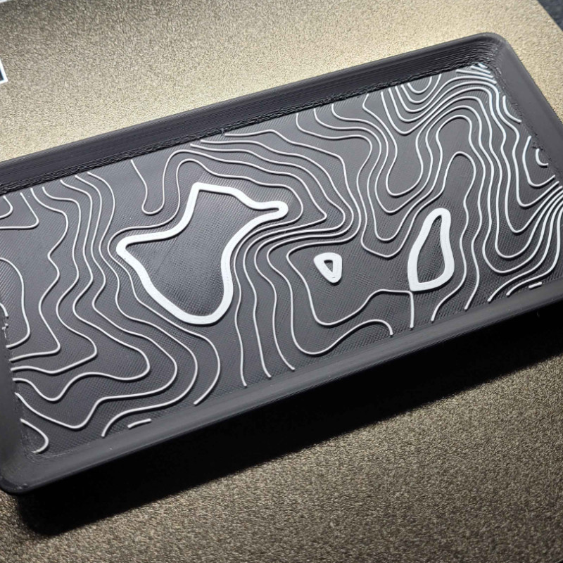 Georgia ABD 3D Topoğrafik Harita - Eğitim ve Dekorasyon