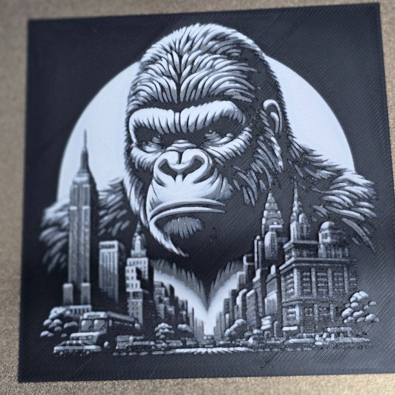 Dev King Kong Heykeli - 80 cm 3D Baskı Dekorasyon