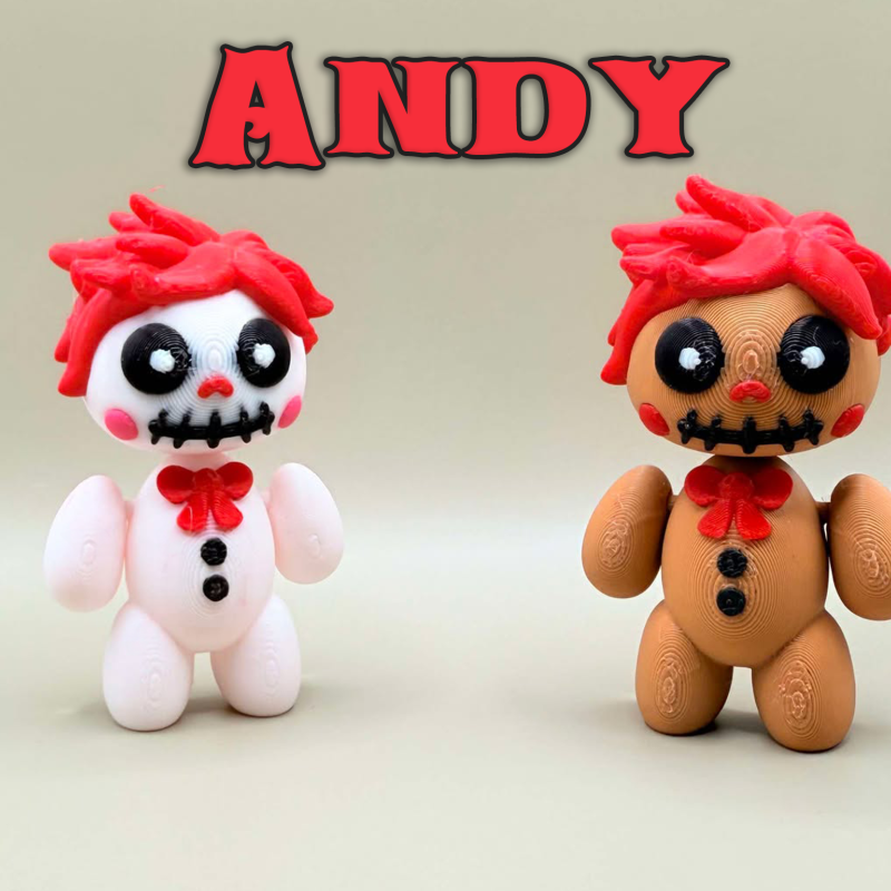 Sevimli Minik Esnek Cadı Örümcek - 3D Baskı Halloween Oyuncak