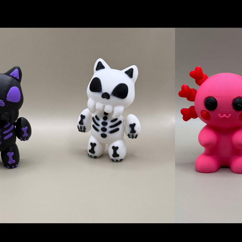 Sevimli Minik Esnek Cadı Örümcek - 3D Baskı Halloween Oyuncak