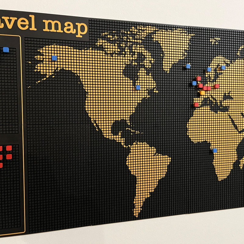 Georgia ABD 3D Topoğrafik Harita - Eğitim ve Dekorasyon