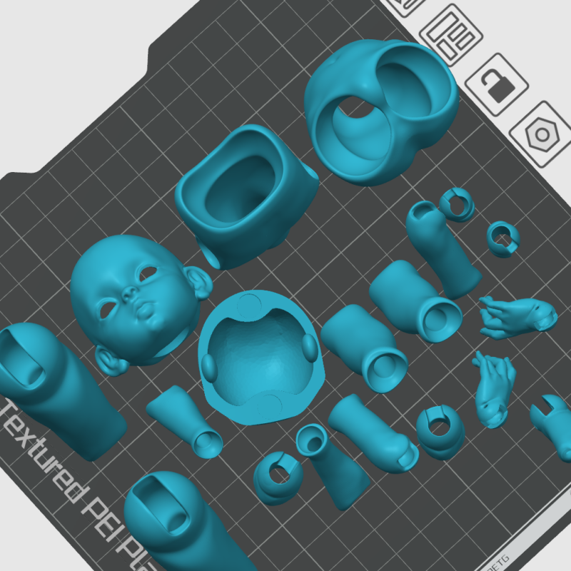 El Yapımı BJD Bebek - 3D Baskı Koleksiyon Figürü