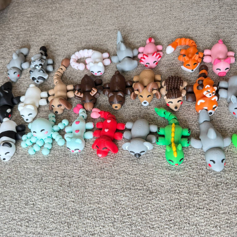 Sevimli Minik Esnek Cadı Örümcek - 3D Baskı Halloween Oyuncak