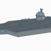 USS Nimitz Uçak Gemisi 3D Baskı Modeli - 1:800 Ölçekli Koleksiyon