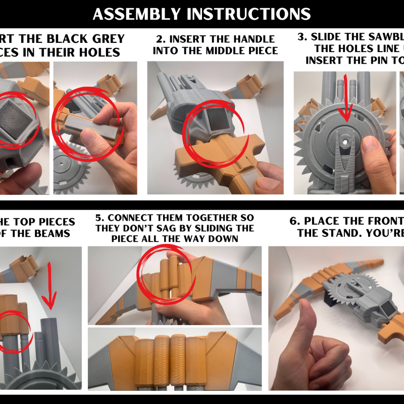 Ultrakill Döner Testere Fırlatıcı - 3D Baskı Cosplay Silahı