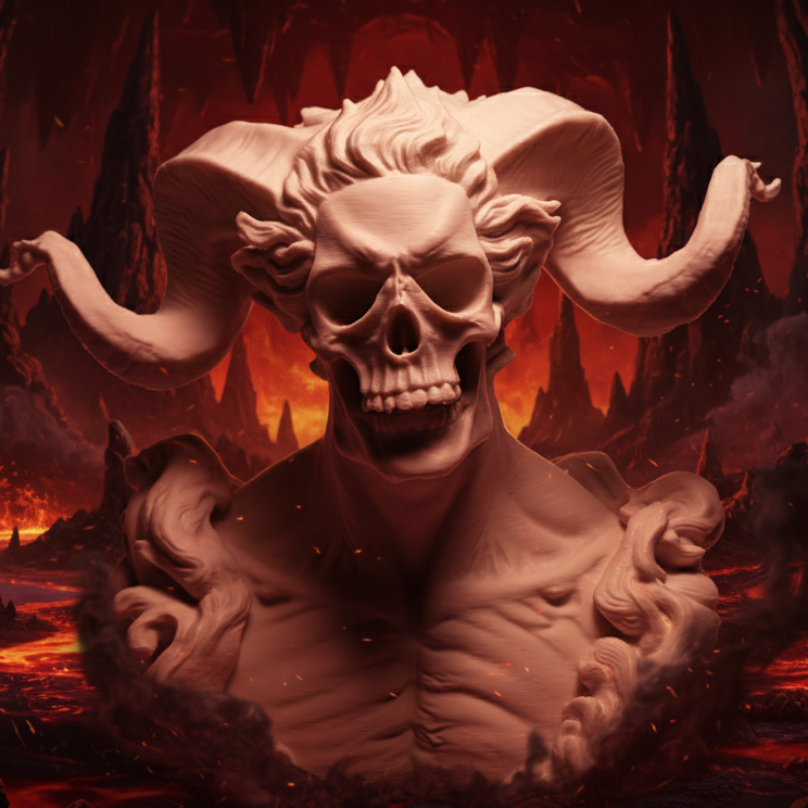 Hades Pixel Puzzle 3D Baskılı Dekoratif Model - Ücretsiz Boost Hediyeli