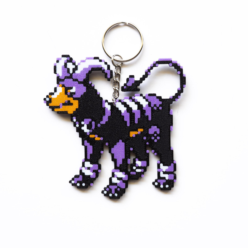Houndoom ve Houndour 3D Baskılı Anahtarlık Seti - Korku Temalı Koleksiyon