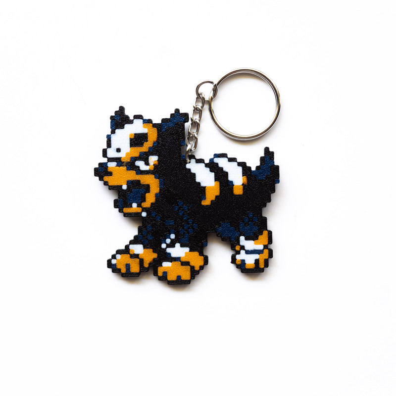 Houndoom ve Houndour 3D Baskılı Anahtarlık Seti - Korku Temalı Koleksiyon