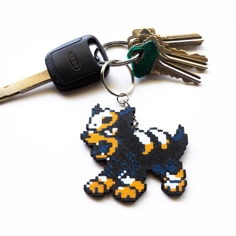 Houndoom ve Houndour 3D Baskılı Anahtarlık Seti - Korku Temalı Koleksiyon