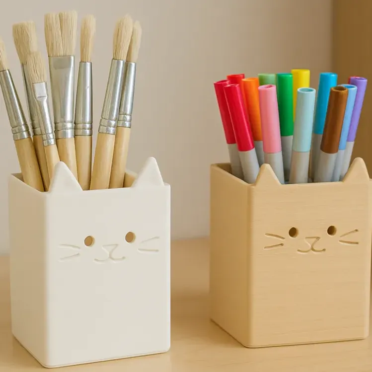 Sevimli Kedi Hayalet Küpe Çıngırağı - 3D Baskı Moda Aksesuarı