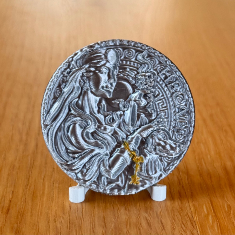2025 Hecate Gümüş Madalya 3D Baskı Yunan Mitolojisi Replikası 2025 Hecate Gümüş Madalya 3D Baskı Yunan Mitolojisi Replikası