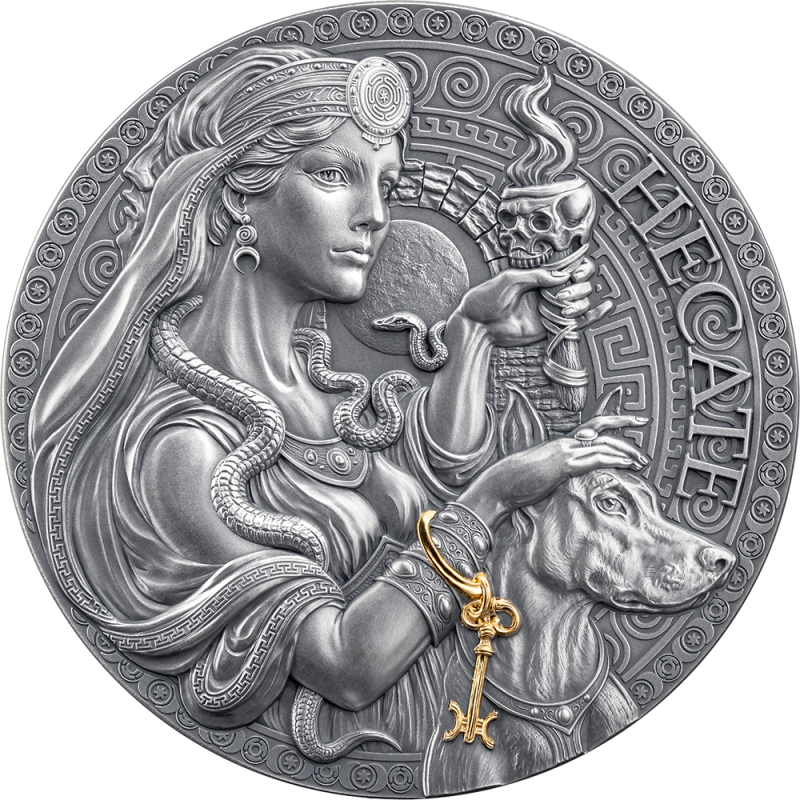 2025 Hecate Gümüş Madalya 3D Baskı Yunan Mitolojisi Replikası 2025 Hecate Gümüş Madalya 3D Baskı Yunan Mitolojisi Replikası