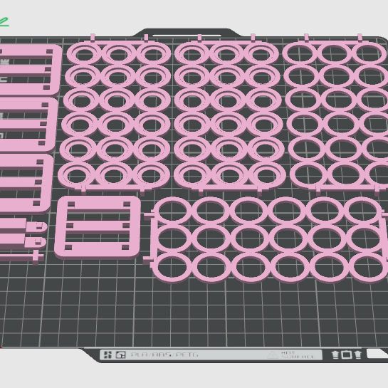 Laboratuvar 4ml Vial Tutucu - 3x6 Bağlanabilir 3D Baskı Raf