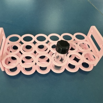 Laboratuvar 4ml Vial Tutucu - 3x6 Bağlanabilir 3D Baskı Raf