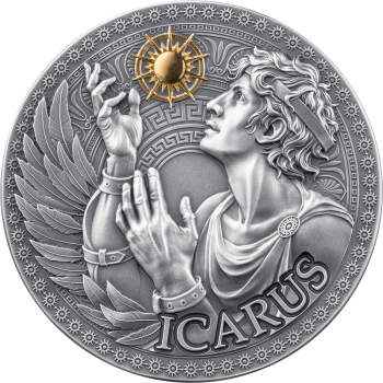 2025 İkarus Gümüş Sikke Replika - Yunan Mitolojisi Koleksiyonu