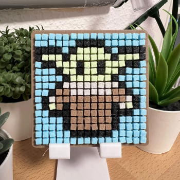 Grogu Pixel Art 3D Baskı - Star Wars Bebek Yoda Dekor