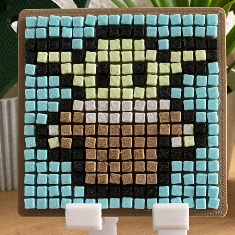 Grogu Pixel Art 3D Baskı - Star Wars Bebek Yoda Dekor
