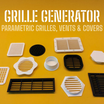Parametrik Izgara Jeneratörü - Özelleştirilebilir Havalandırma Kapakları