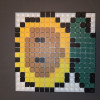 Plants vs Zombies Ayçiçeği 3D Pixel Puzzle Modeli - Renkli Baskı