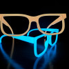 Parlak Işıklı 3D Baskı Gözlük - Glow Glasses Style 2