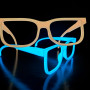 Parlak Işıklı 3D Baskı Gözlük - Glow Glasses Style 2