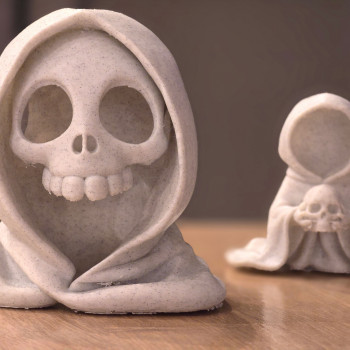 Cadılar Bayramı Hades Kafatası Feneri - 3D Baskı Dekorasyon