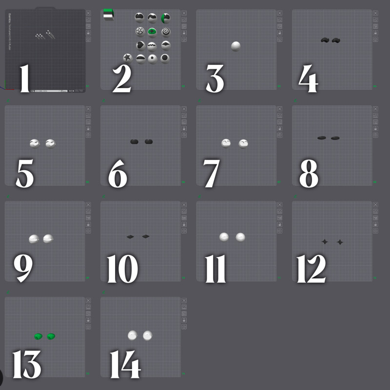 Hareketli Gözlü ve Kuyruklu Kedi Saati - 3D Baskı Dekor