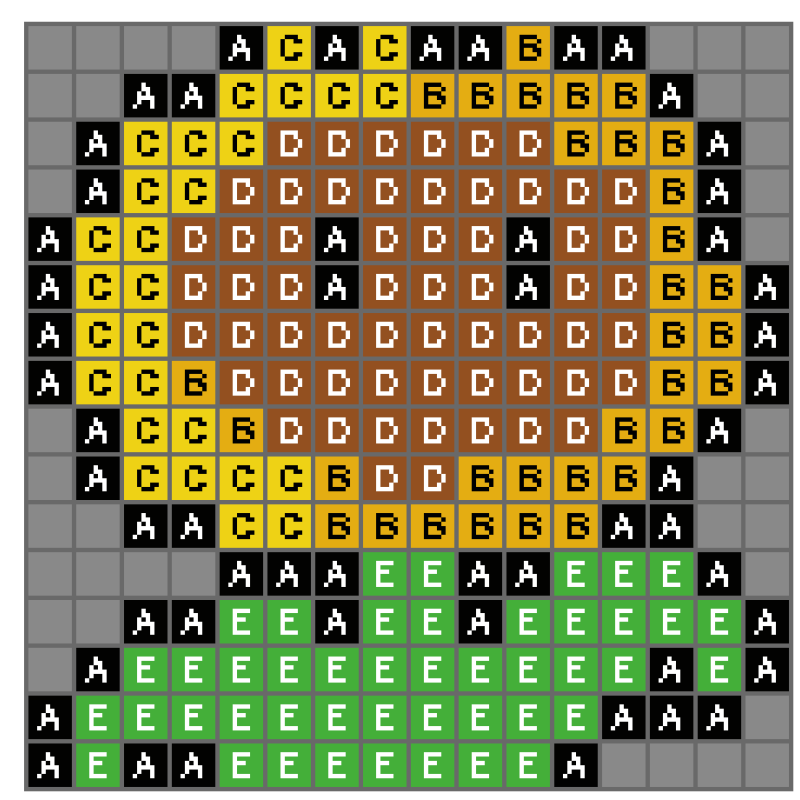 Plants vs Zombies Ayçiçeği 3D Pixel Puzzle Modeli - Renkli Baskı