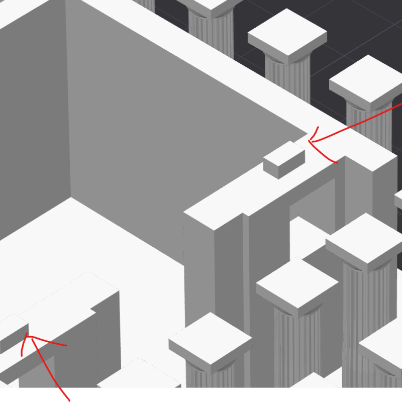 Parthenon 1:307 Ölçekli 3D Baskı Eğitim Maketi