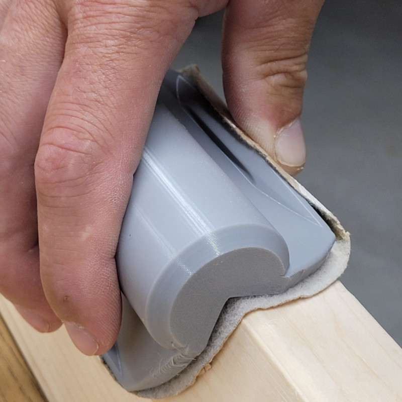 90 Derece Köşe Zımpara Bloğu - 3D Baskı El Aleti 90 Derece Köşe Zımpara Bloğu - 3D Baskı El Aleti