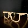 Parlak Işıklı 3D Baskı Gözlük - Glow Glasses Style 2